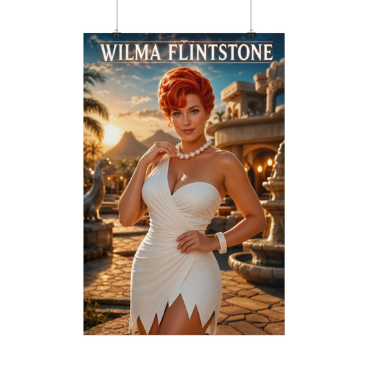 Wilma Flintstone The Flintstones Poster Cartoon Wall Art Print