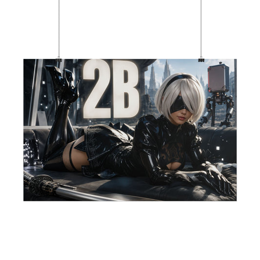 2B Character Poster NieR Gamer Room Wall Art Collectible Decor Collectible Print