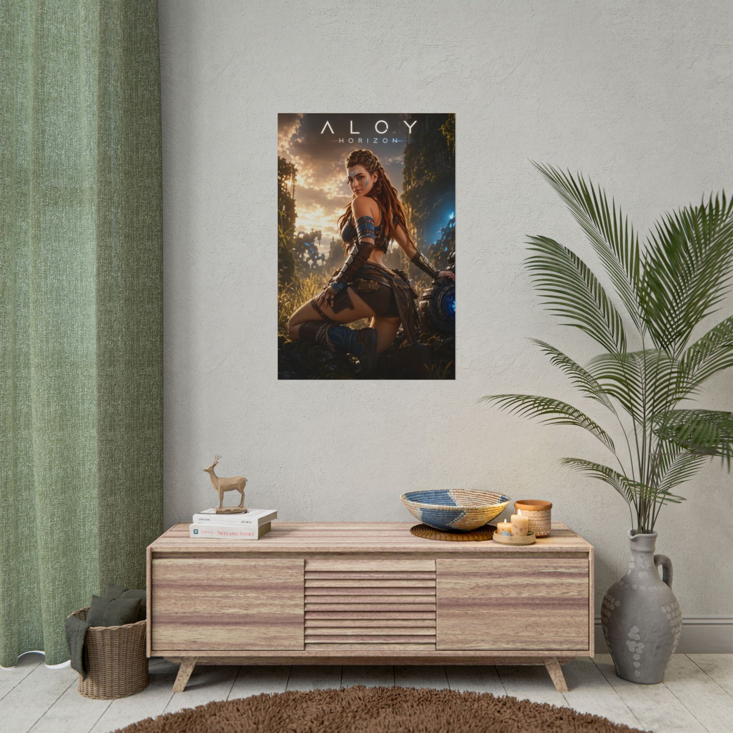 Aloy Horizon Poster, Gaming Wall Art, Fantasy Print, Adventure Decor