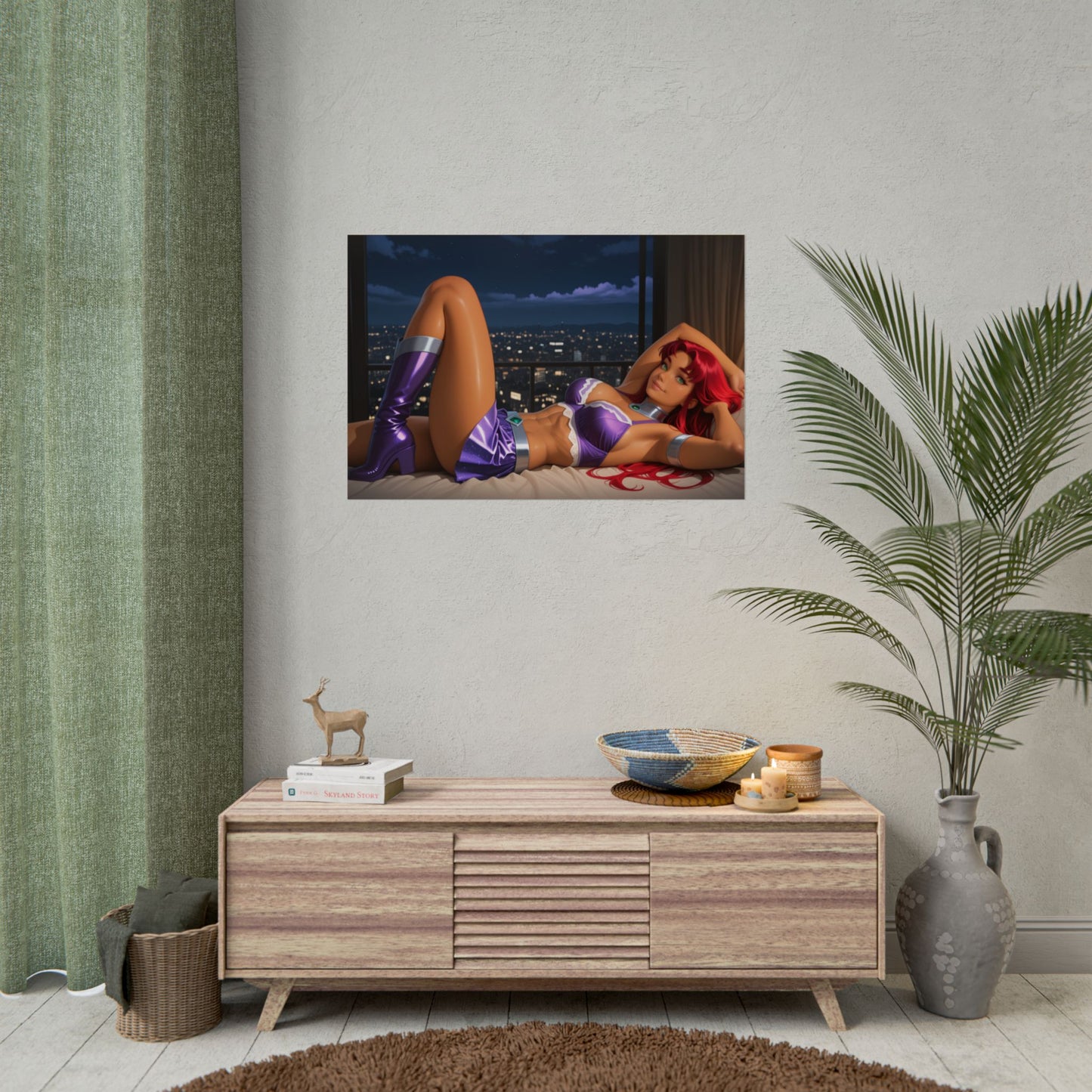 Постер аніме "Зоряний вогонь" | Настінне мистецтво Вайфу для кімнати отаку або ігрової конфігурації