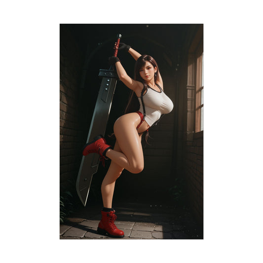Tifa Lockhart Poster – Final Fantasy Wall Art Print, Gamer Decor