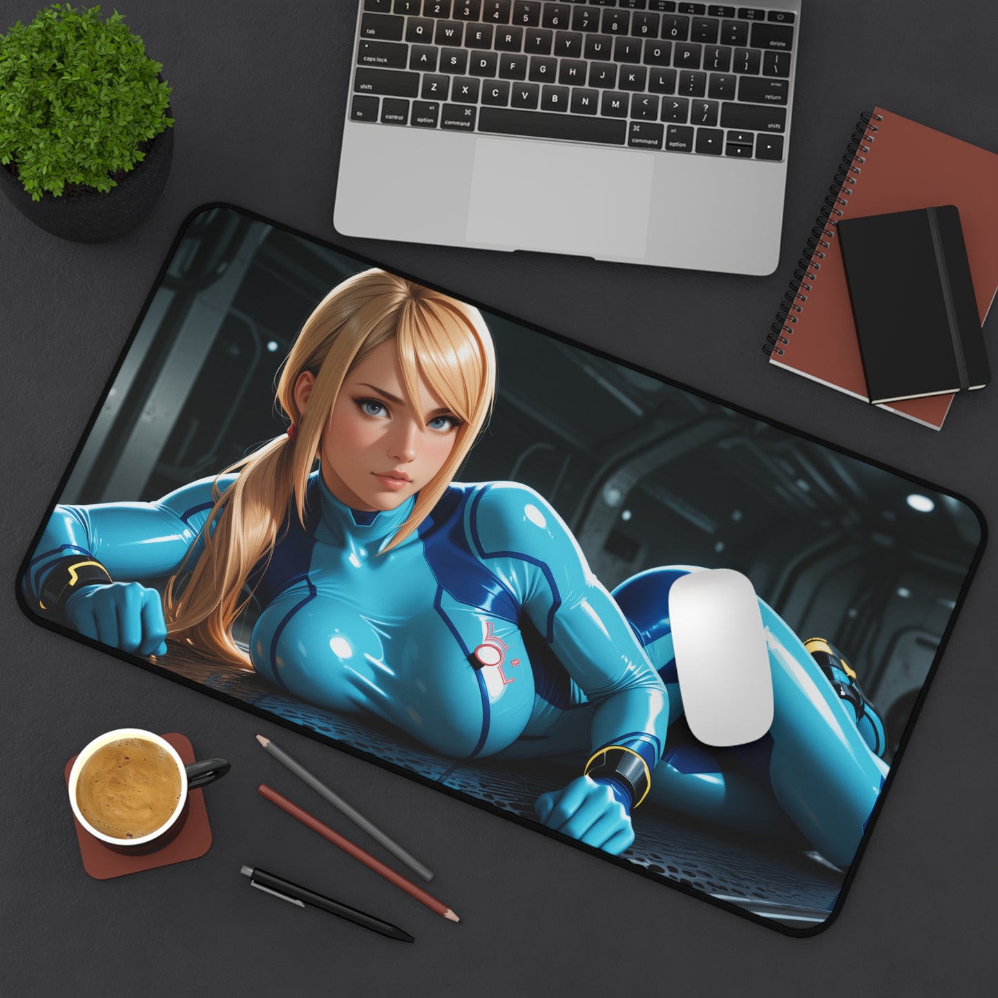 Килимок для столу Samus Aran, килимок для миші з науково-фантастичної гри Heroine, налаштування ігрового столу