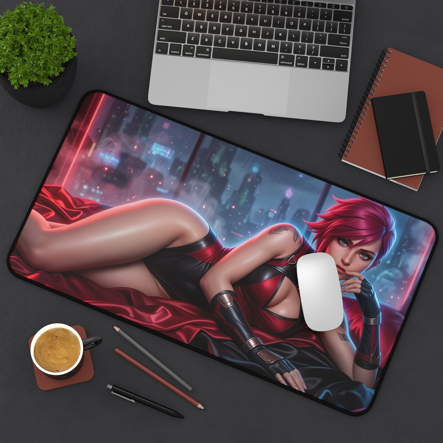Arcane Mouse Pad, Vi Desk Mat, Anime Decor XXL