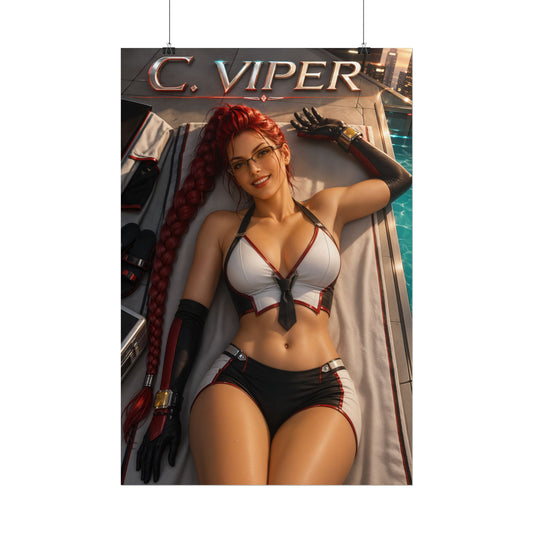 Gaming Wall Art C Viper Street Fighter Poster Bedroom Game Room Decor Art Print