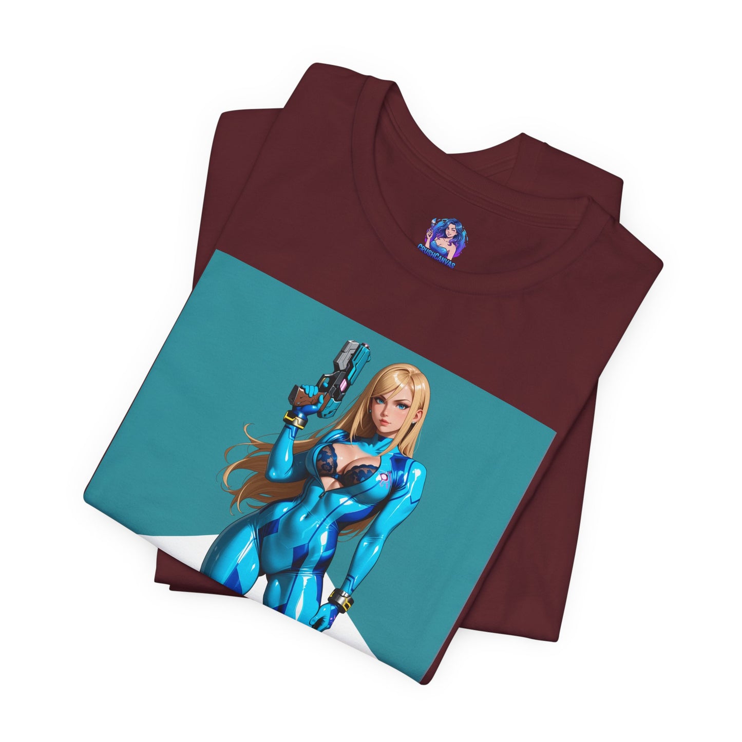 Samus Aran T-Shirt | Sci-Fi-Heldin-Shirt für Gamer & Anime-Fans | Galaktische Kriegerin