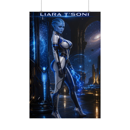 Mass Effect Liara T'Soni Wall Art Print Character Poster for Fans