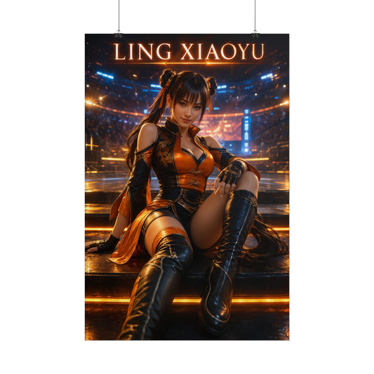 Ling Xiaoyu Tekken Poster Fighting Game Wall Art Print Decor