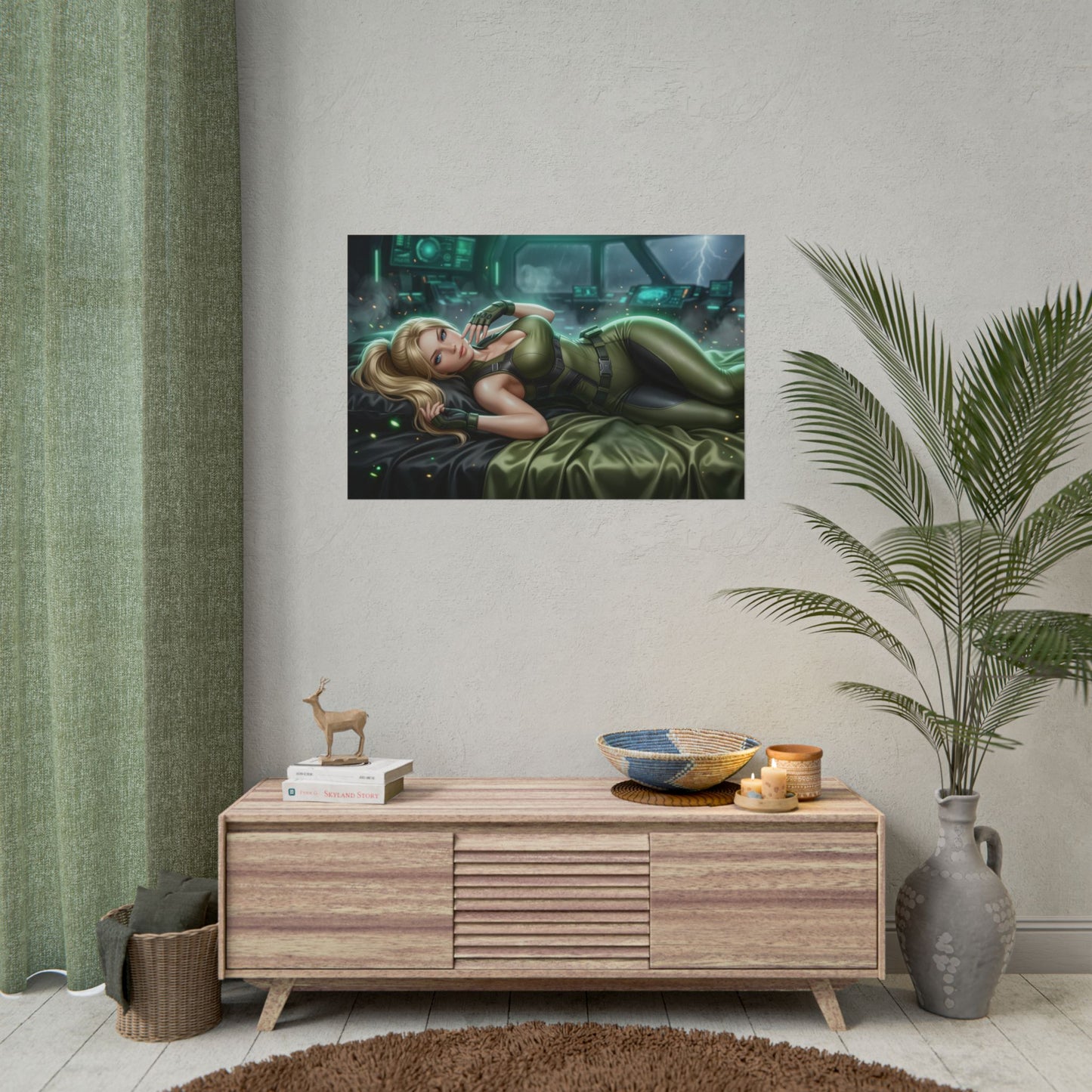 Sonya Blade Poster, Mortal Kombat Wall Art, Gaming Print Decor