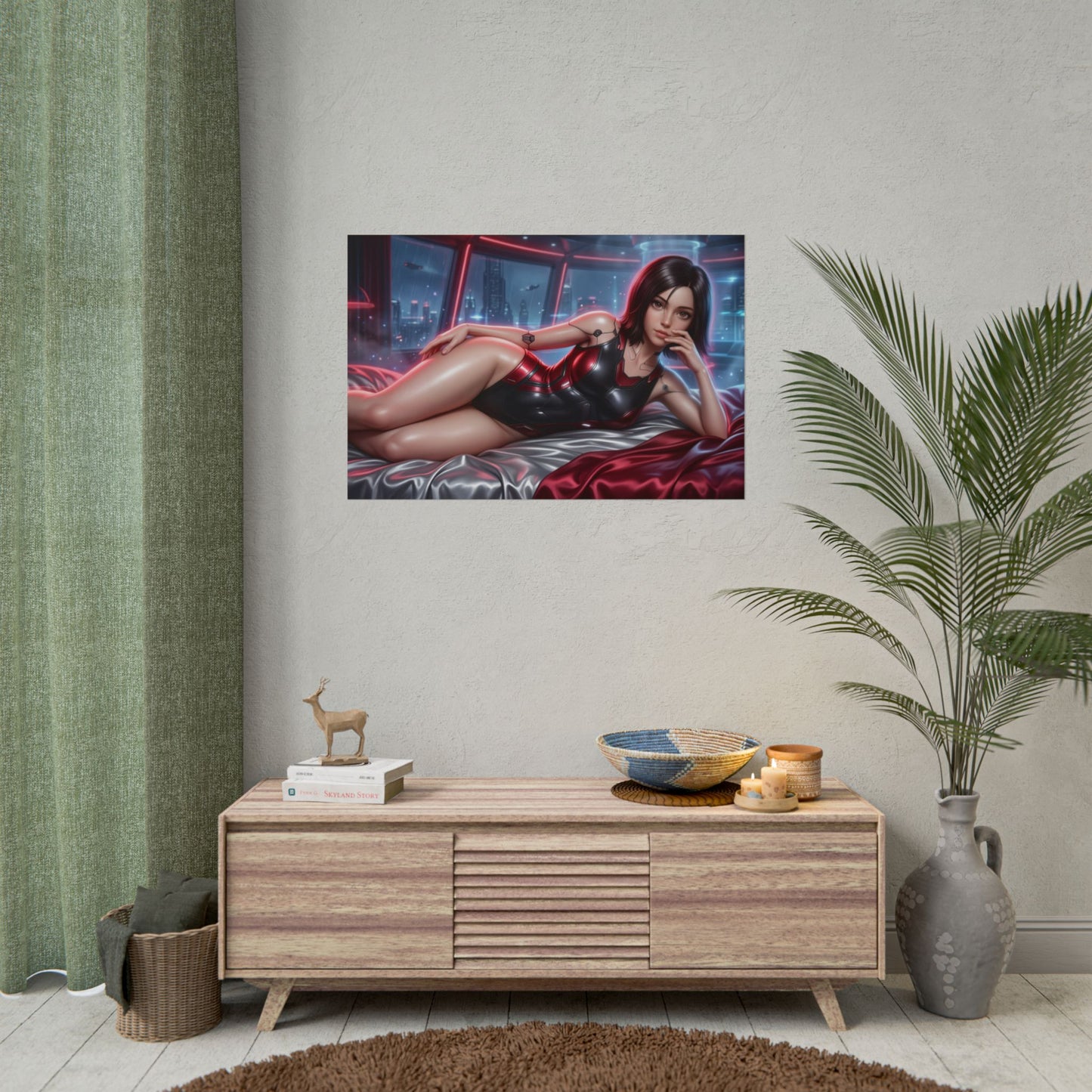 Alita Battle Angel Poster, Anime Wall Art, Sci Fi Poster Decor