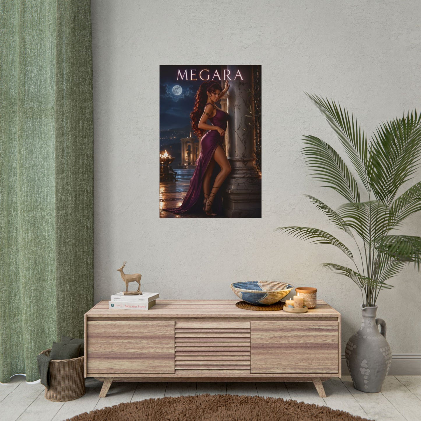 Megara Hercules Disney Poster Greek Mythology Wall Art Print