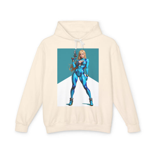 Samus Aran Hoodie | Sci-Fi Hunter Hoodie | Anime Armor Suit Pullover