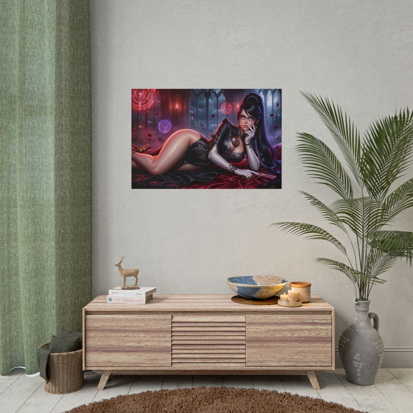 Bayonetta Poster, Anime Wall Art, Gaming Poster, Fantasy Decor