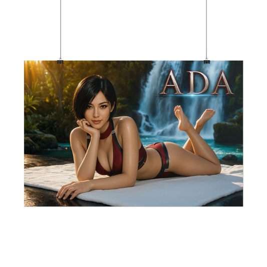 Ada Wong Gaming Poster Wall Art Gamer Room Decor Collectible Print