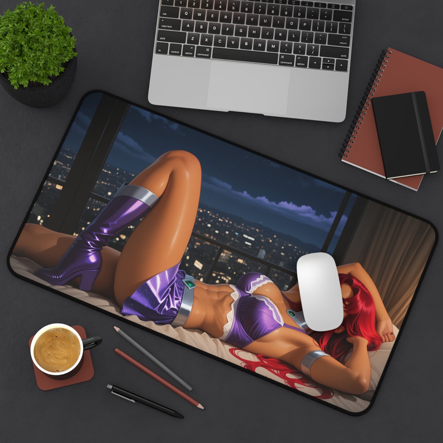 Килимок для столу Starfire, килимок для миші "Дівчина-супергерой", налаштування ігрового столу Cosmic