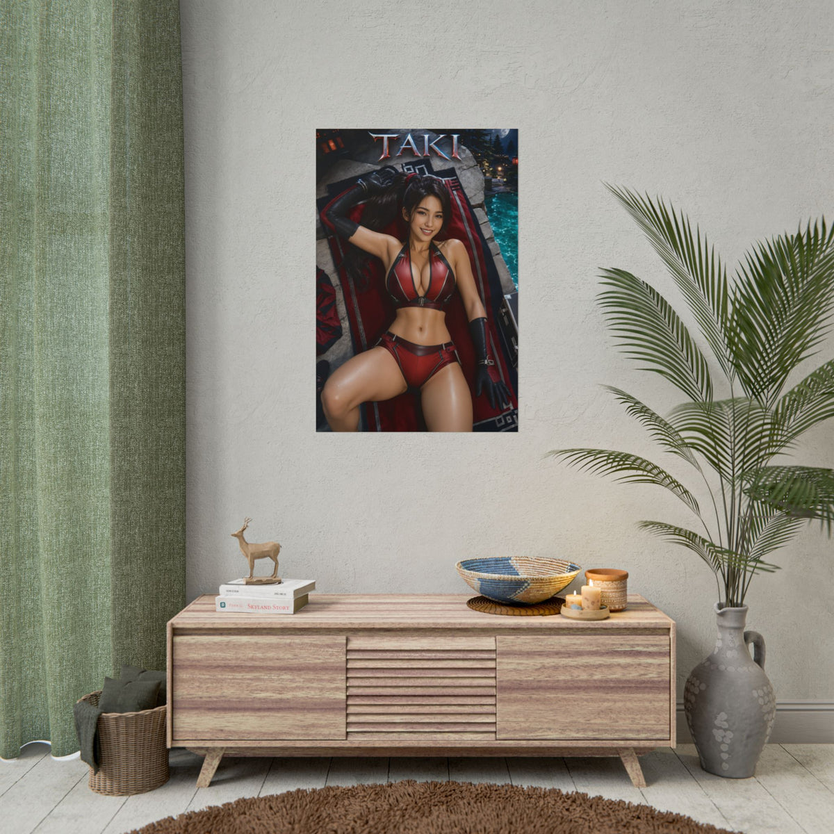 Gaming Wall Art Taki Soulcalibur Poster Bedroom Game Room Decor Art Print