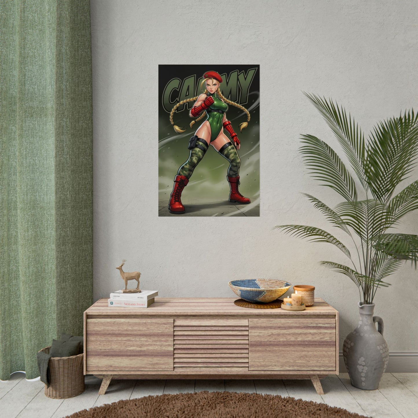 Cammy White Street Fighter Poster, Street Fighter Wall Art, Fighting Game Girl Print, Gamer Room Decor, Game Gift