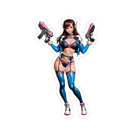 D.Va Sticker – Mecha Gamer Vinyl Sticker for Laptops, Journals & Accessories