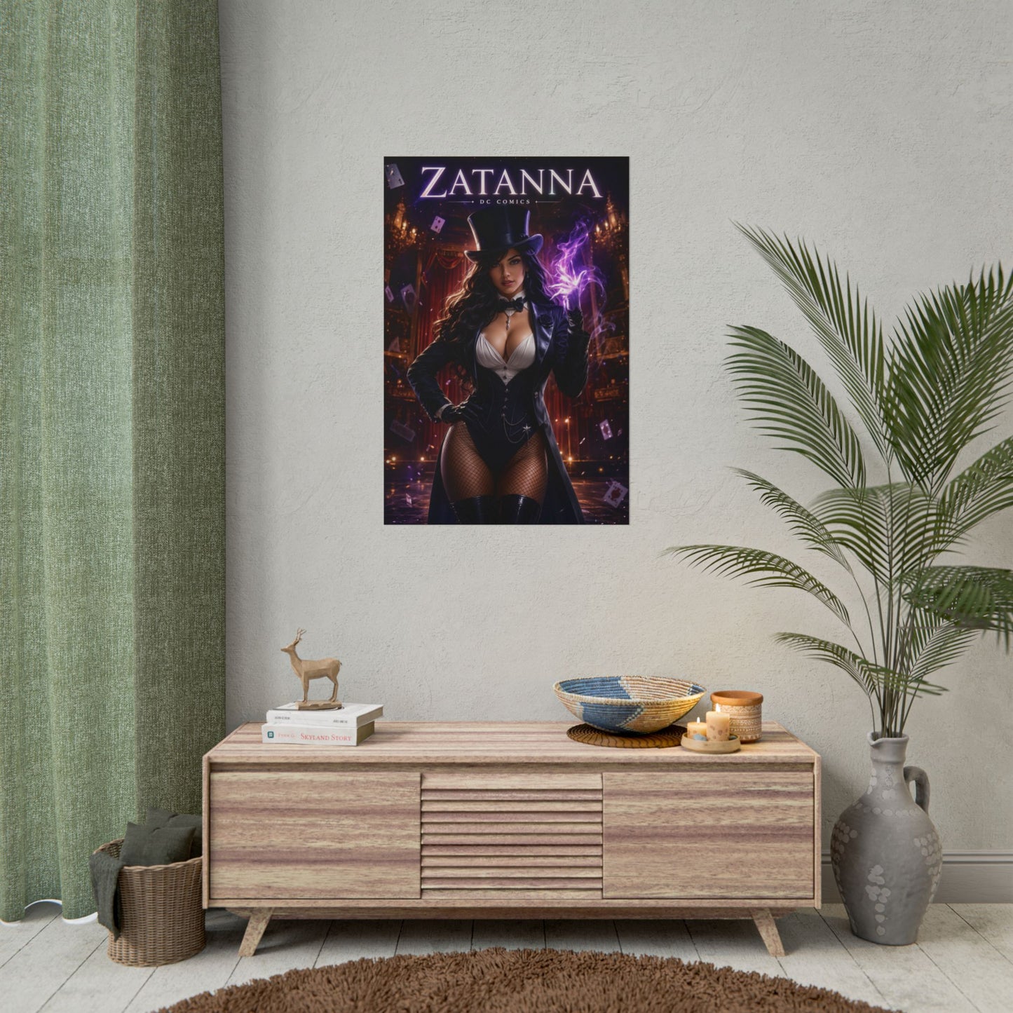 Zatanna Poster, DC Comics Wall Art, Magic Print, Superhero Decor