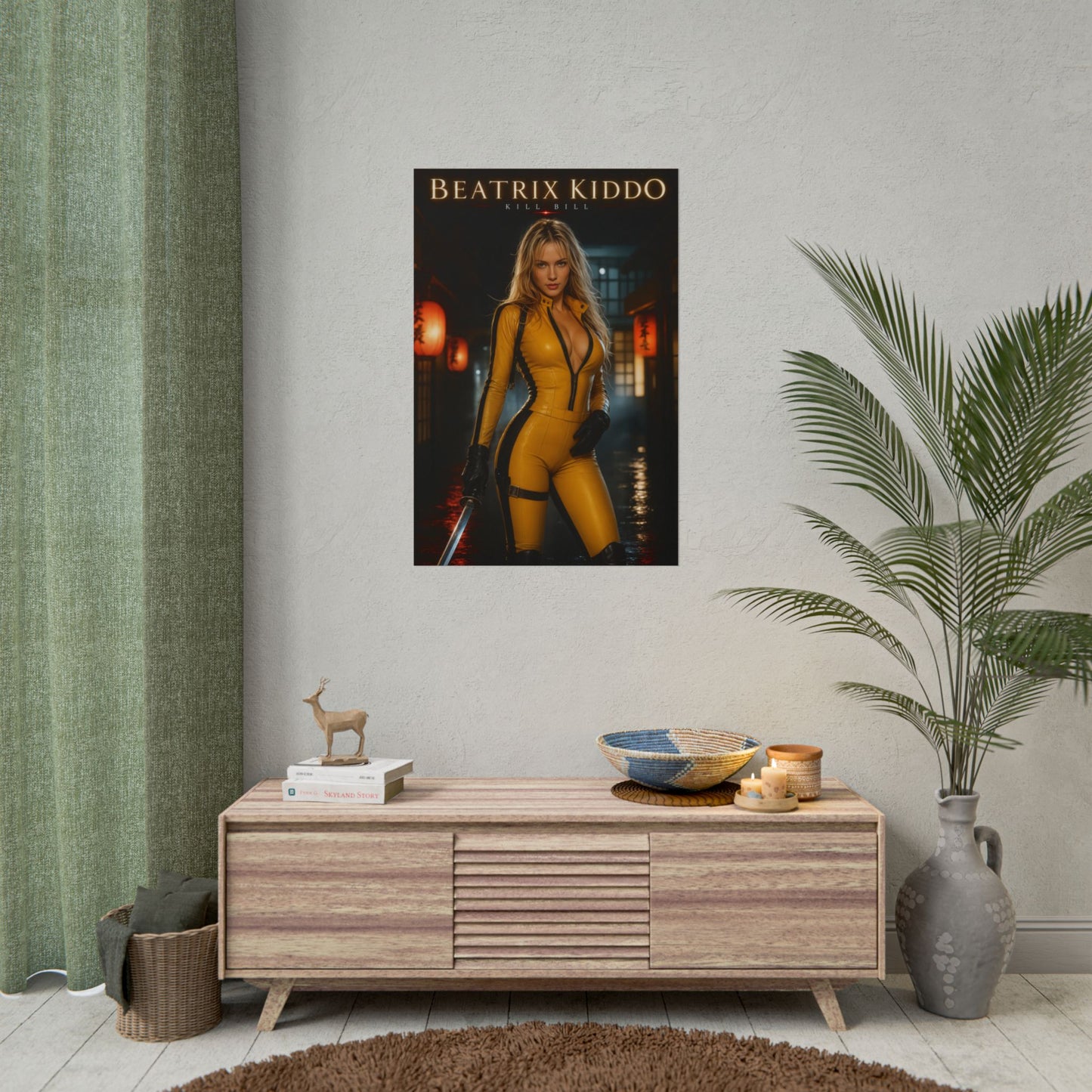 Beatrix Kiddo Poster, Kill Bill Wall Art, Action Movie Print Decor