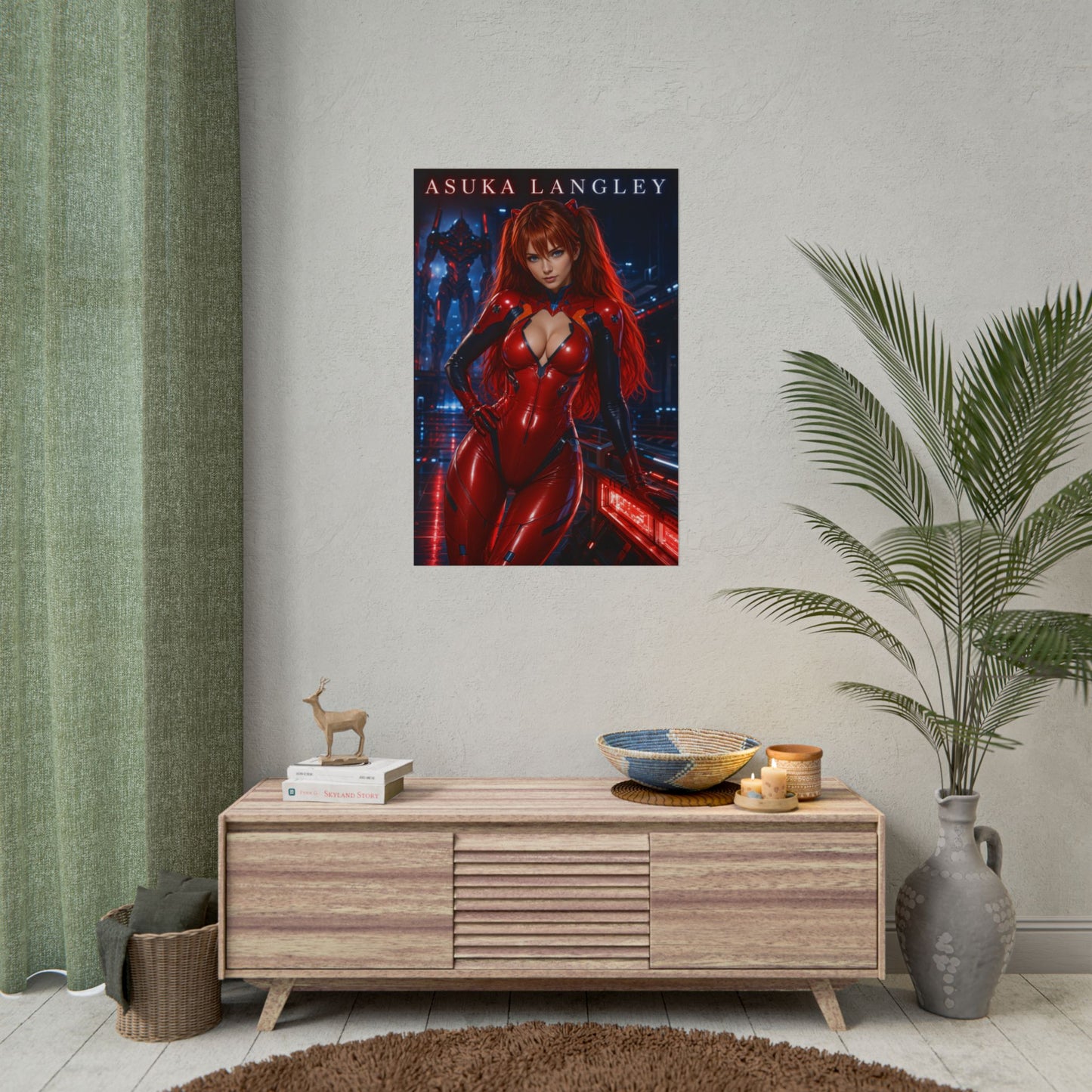 Neon Genesis Evangelion Asuka Langley Poster Anime Wall Art