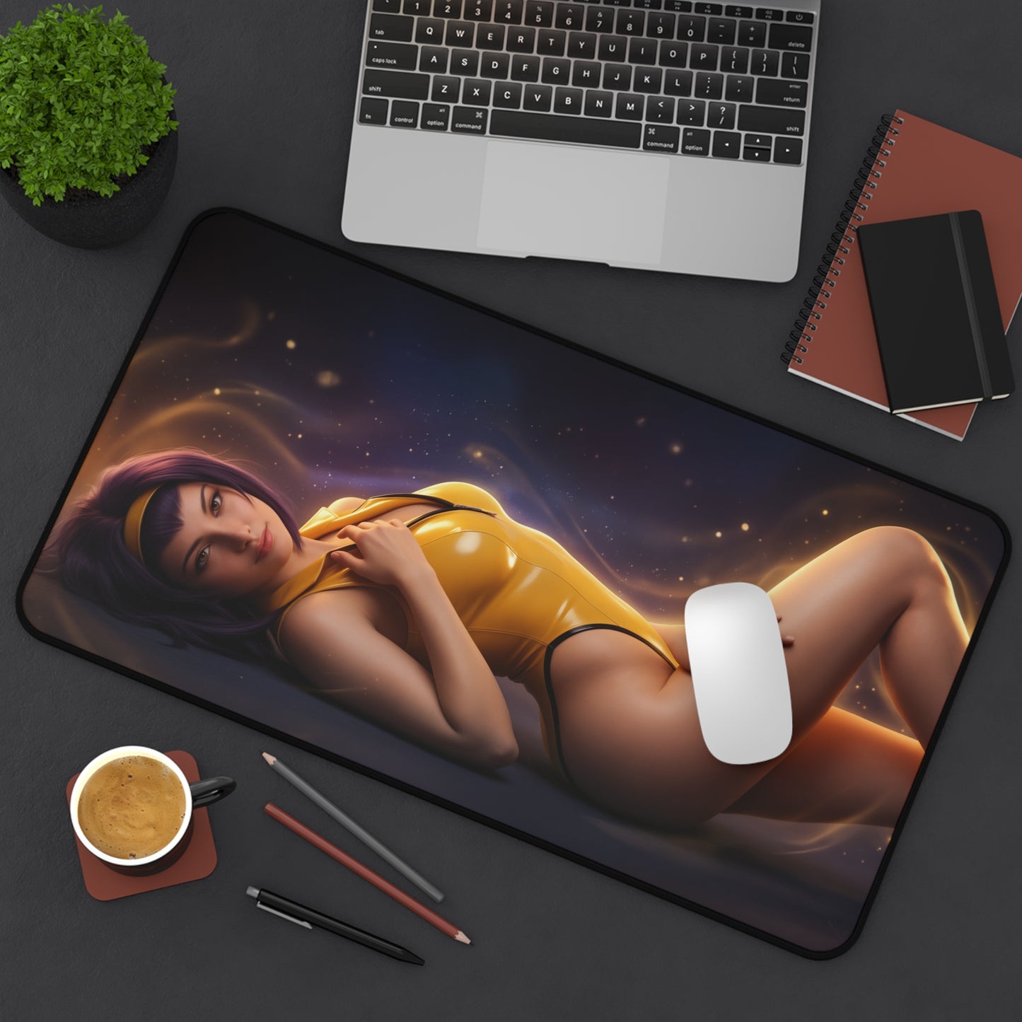 Cowboy Bebop Mouse Pad, Faye Desk Mat, Anime Mouse Pad