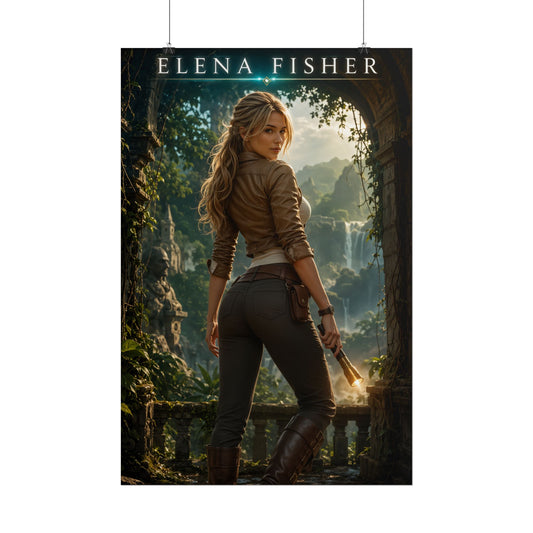 Uncharted Elena Fisher Wall Decor Print Video Game Character Poster
