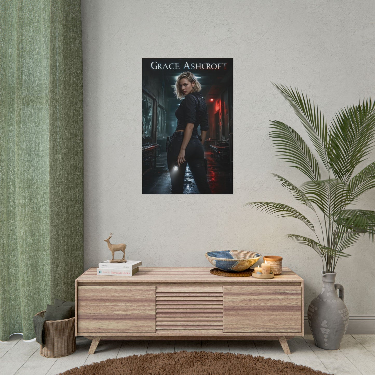 Grace Ashcroft Poster, Survival Horror Wall Art, Gaming Print Decor