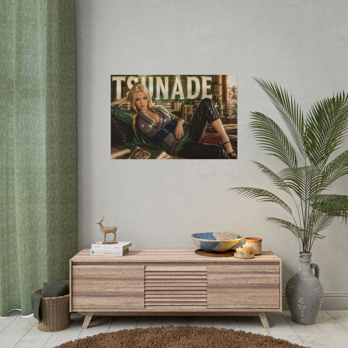 Anime Room Decor Tsunade Naruto Poster Wall Art Character Print Wall Decor