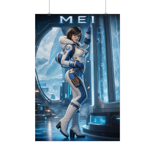 Mei Overwatch Poster Blizzard Gaming Wall Art Print Decor