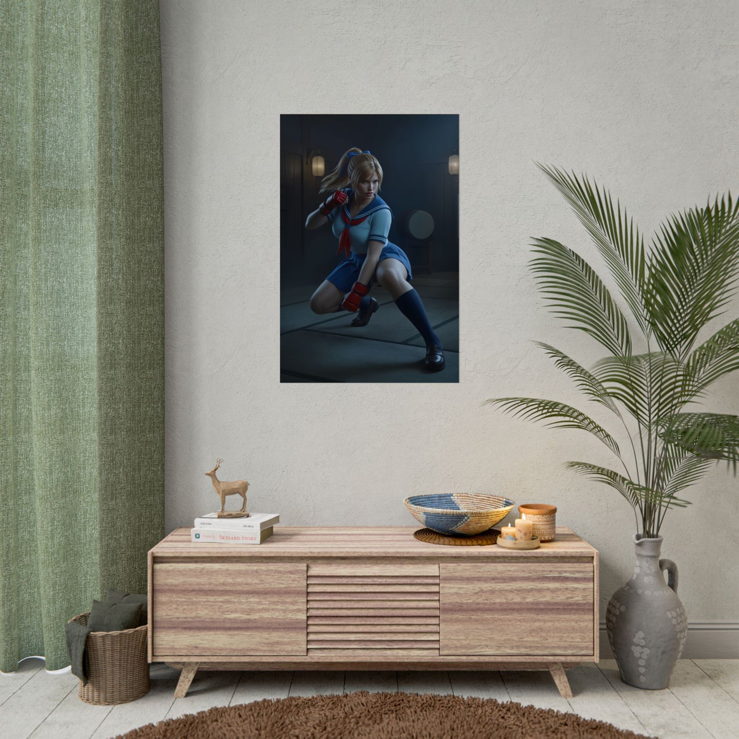 Asuka Kazama Tekken Poster – Iconic Fighting Game Heroine Wall Art, high-resolution semi-gloss martial arts character print