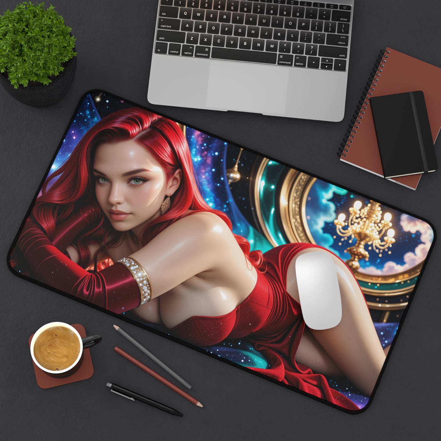 Jessica Rabbit Schreibtischunterlage, Mauspad mit Cartoon-Motiv, Schreibtischdeko im Anime-Stil