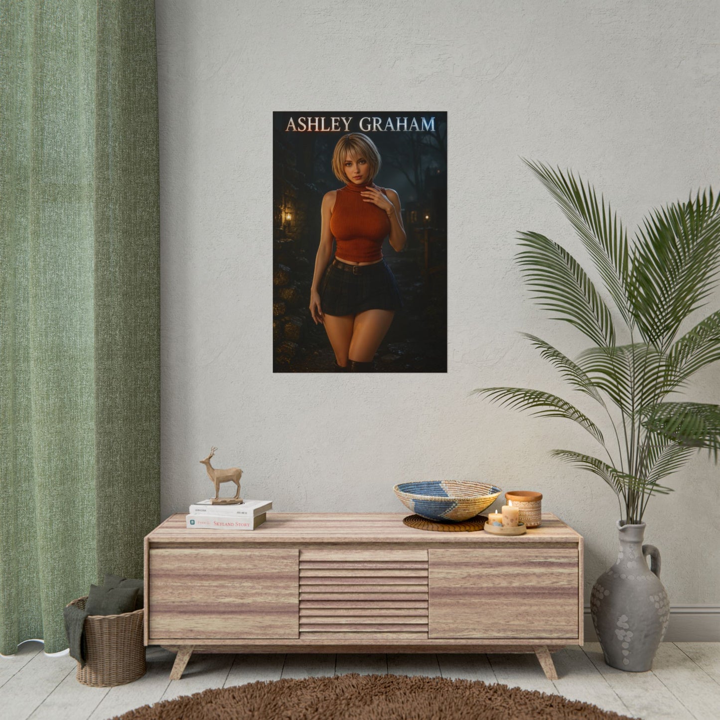 Ashley Graham Resident Evil 4 Remake Game Poster Wall Art Print