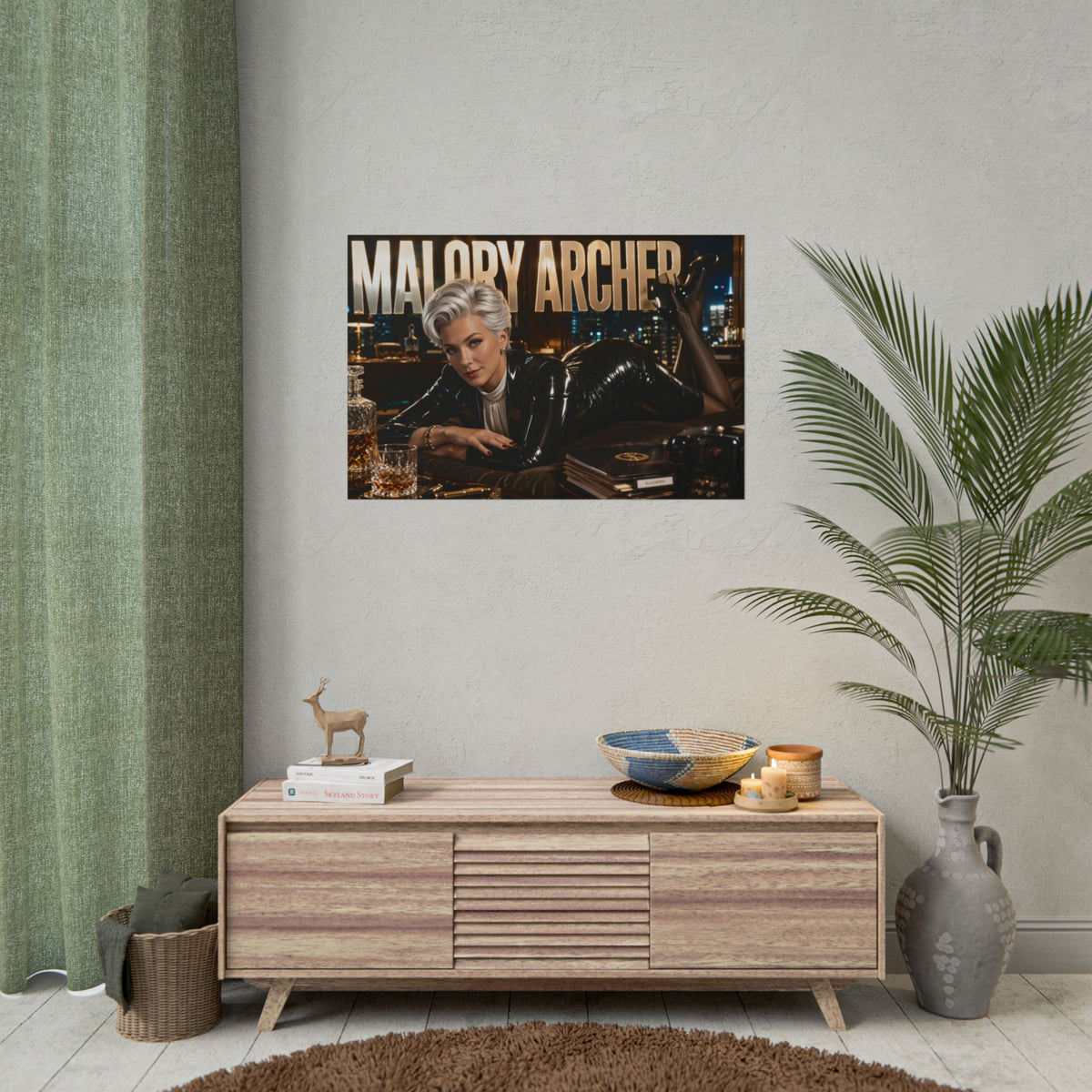 Room Decor Malory Archer Archer Poster Cartoon Wall Art Collectible Print