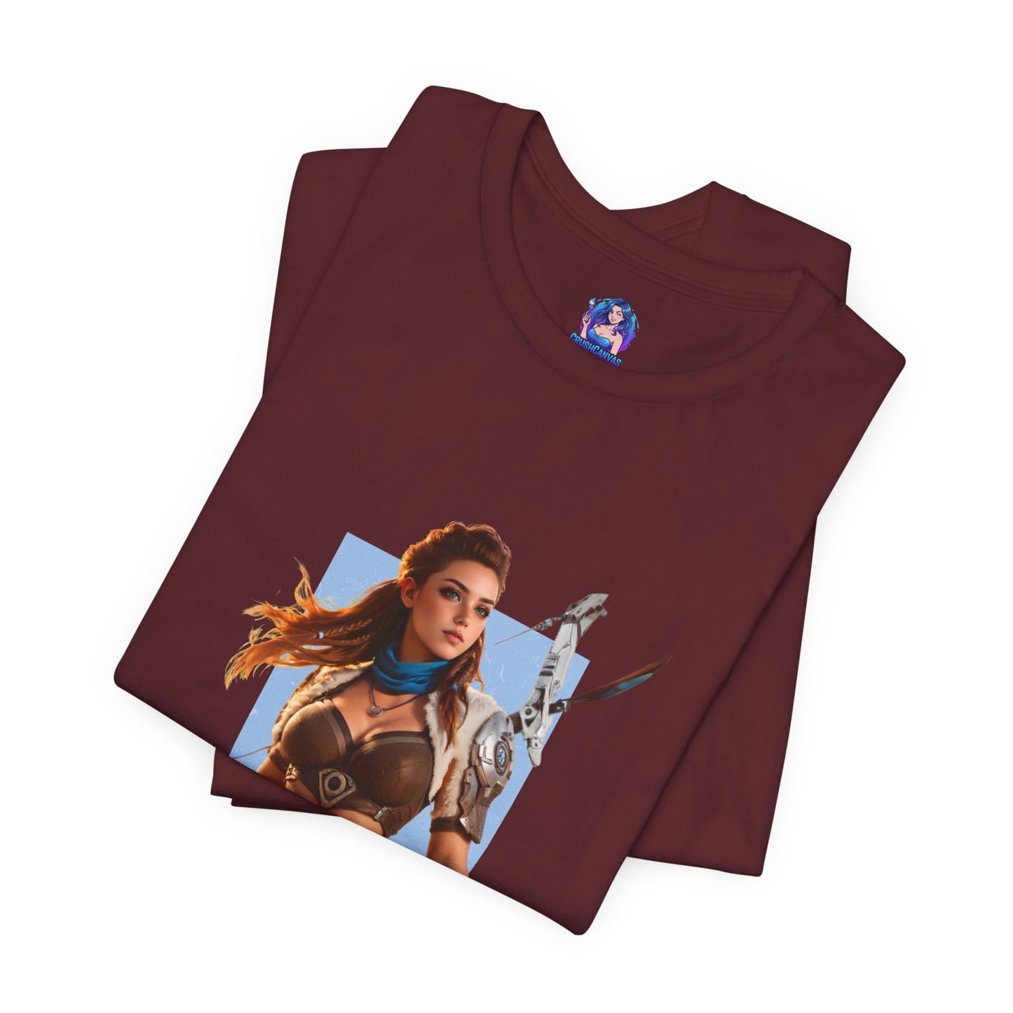 Aloy-T-Shirt | Horizon-Heldin-Shirt für Gamer & Anime-Fans | Tapfere Jägerin-Shirt