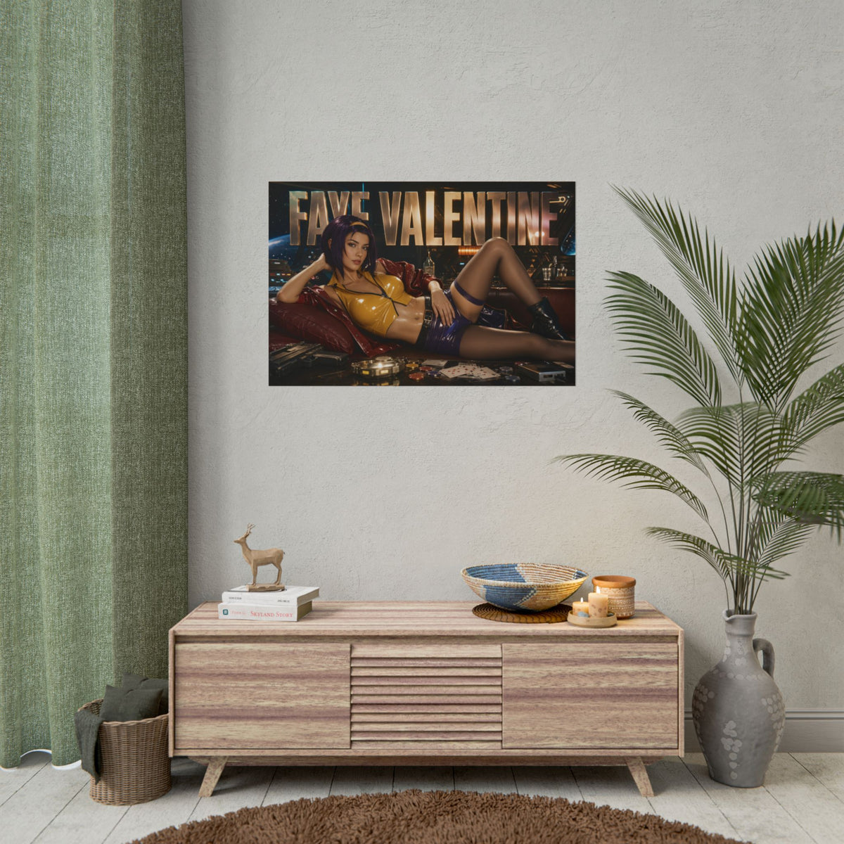 Anime Room Decor Faye Valentine Cowboy Bebop Poster Wall Art Character Print