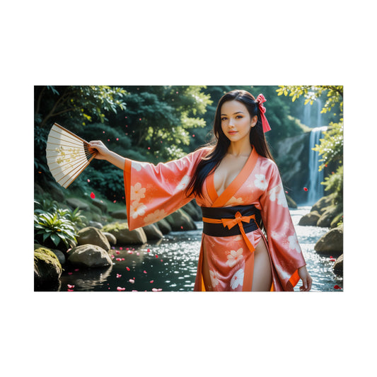 Nezuko Kamado Poster – Demon Slayer Wall Art Print, Anime Room Decor