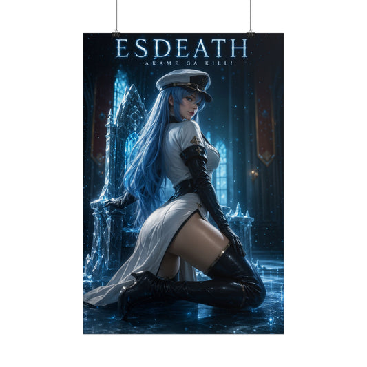 Esdeath Fantasy Anime Gaming Poster Video Game Wall Art Print