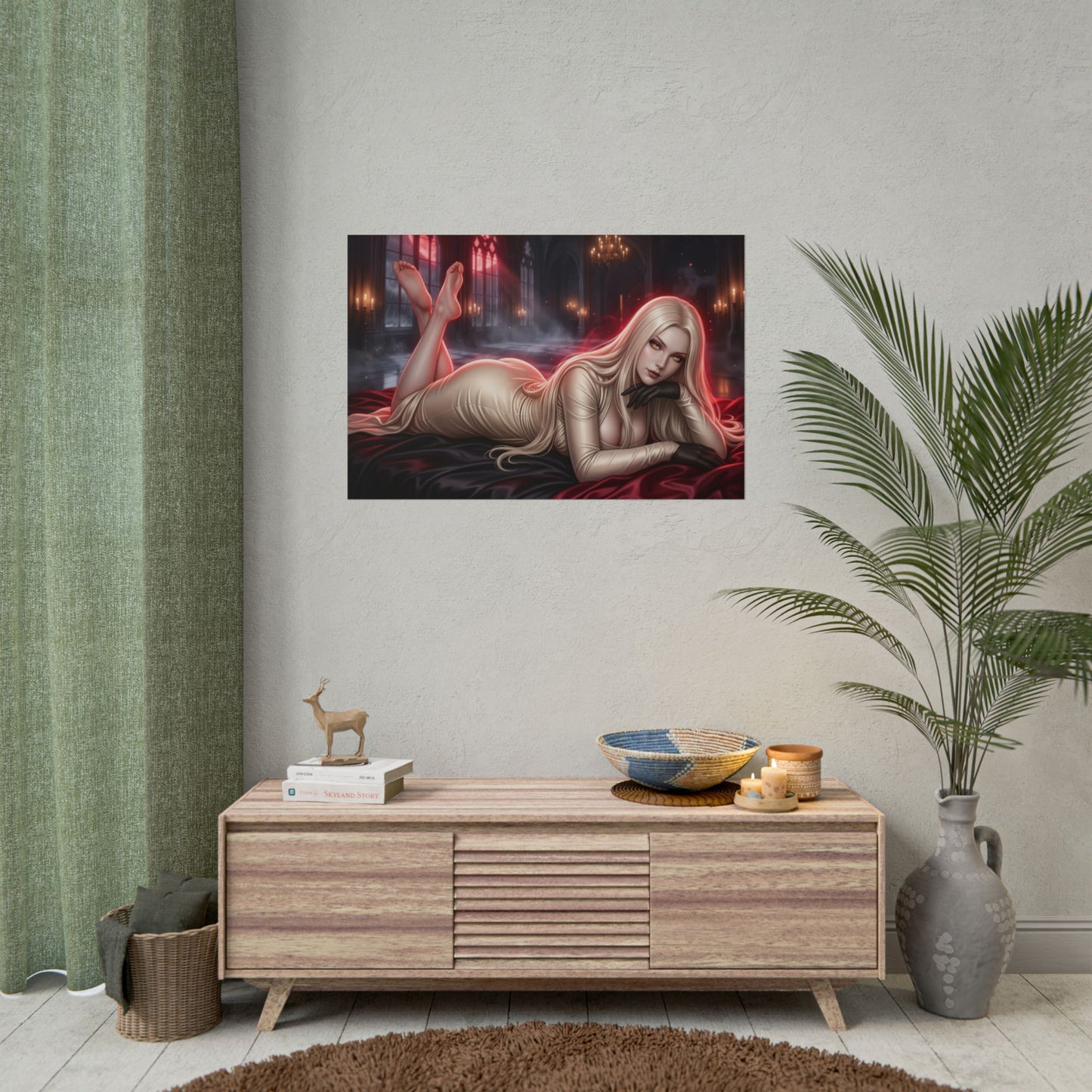 Lady Dimitrescu Poster, Resident Evil Wall Art, Horror Print Decor