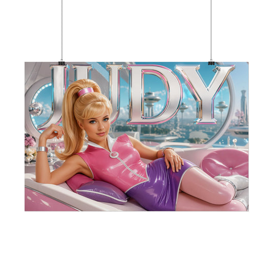 Judy Jetson Character Poster The Jetsons Vintage Style Wall Decor Collectible