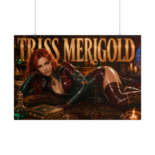 Triss Merigold The Witcher Wall Art Poster Gaming Decor Collectible Gamer Gift