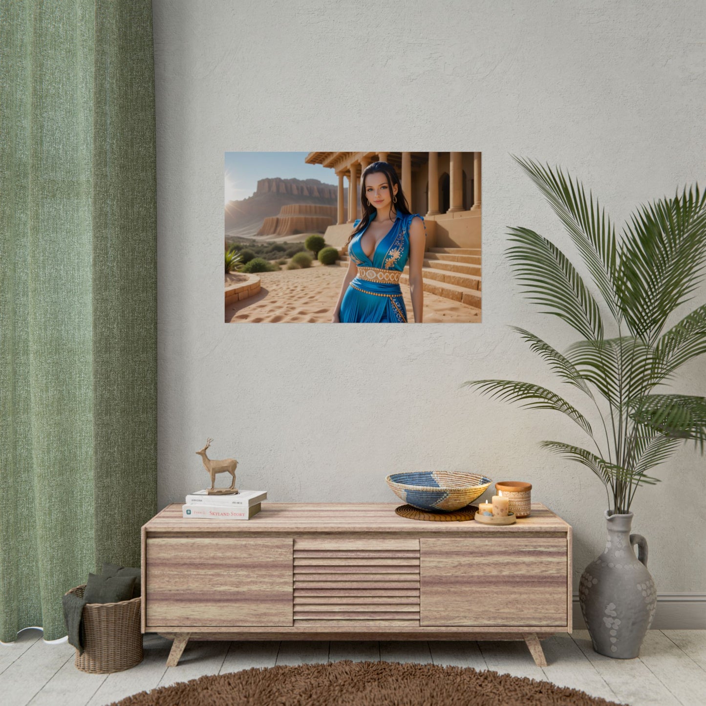 Настінний художній плакат Вайфу | Аніме-принт Боа Хенкок для декору в стилі піратського фентезі