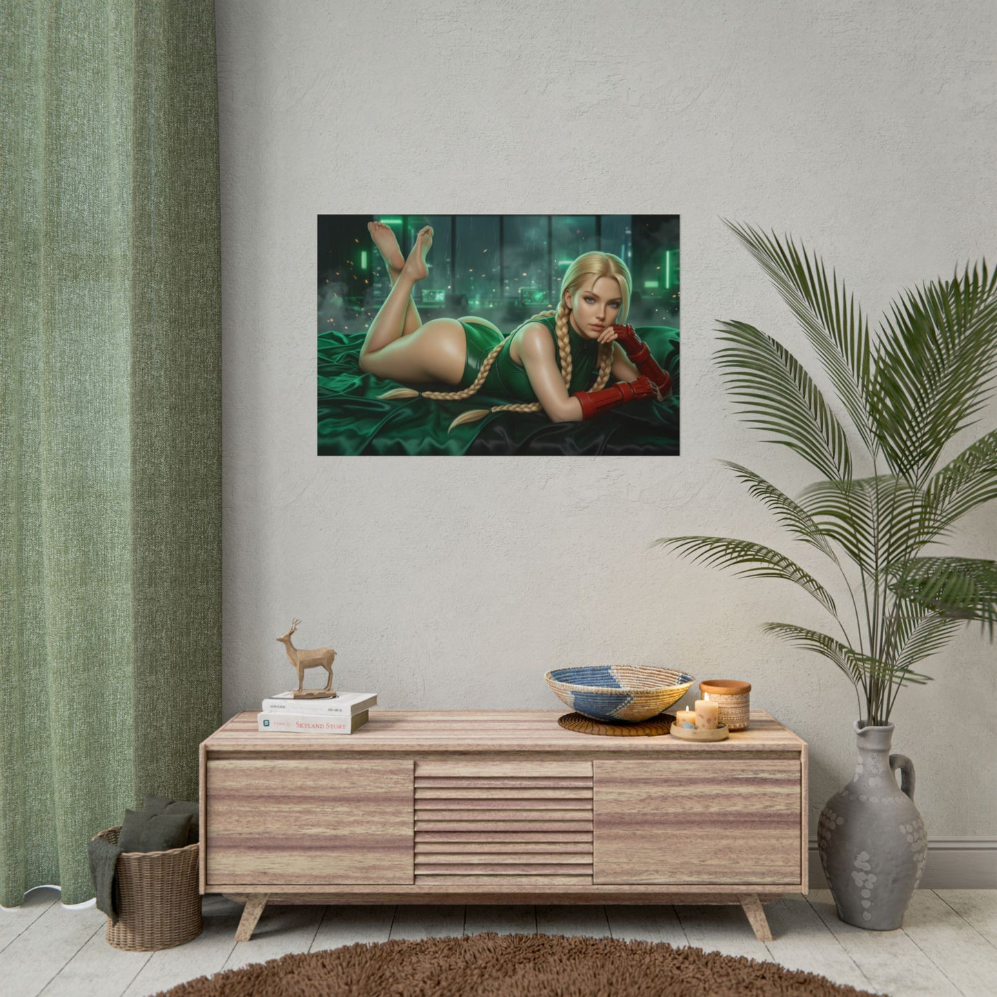 Cammy White Poster, Street Fighter Wall Art, Gaming Print Decor