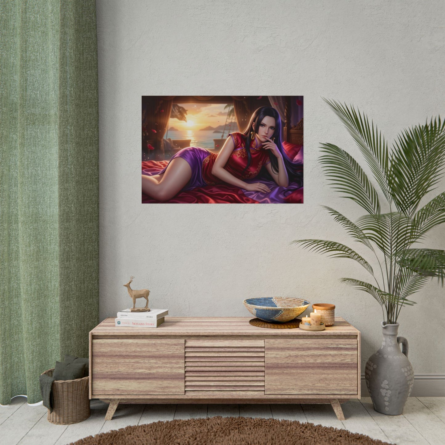 Boa Hancock Poster, One Piece Wall Art, Anime Print, Room Decor