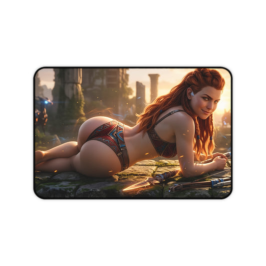Aloy Mouse Pad – Horizon Game Gaming Mouse Pad, Stylish Gamer Desk Decor featuring detailed Aloy character artwork on a premium gaming mouse pad