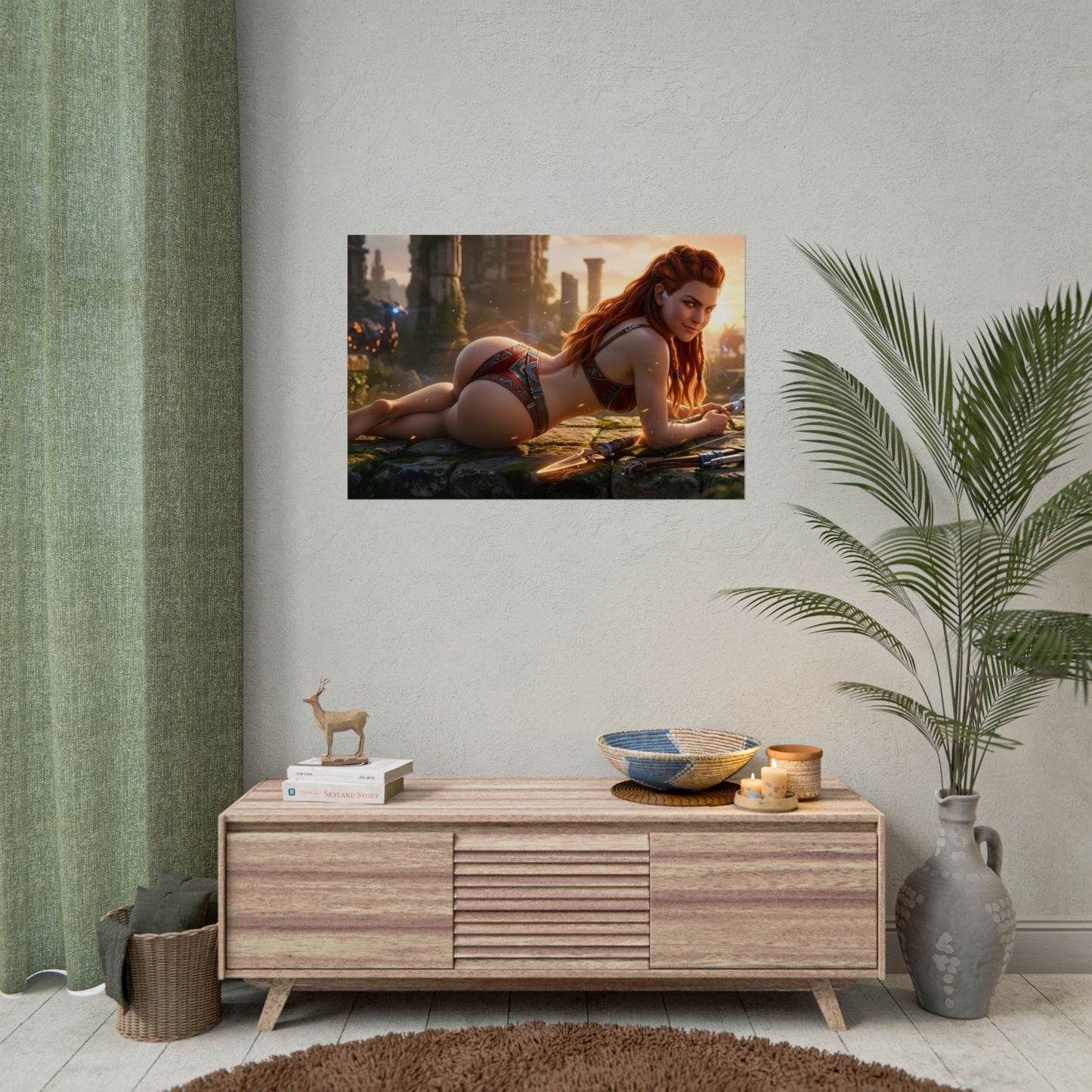 Aloy Poster – Horizon Zero Dawn Wandkunstdruck, Action-Game-Deko