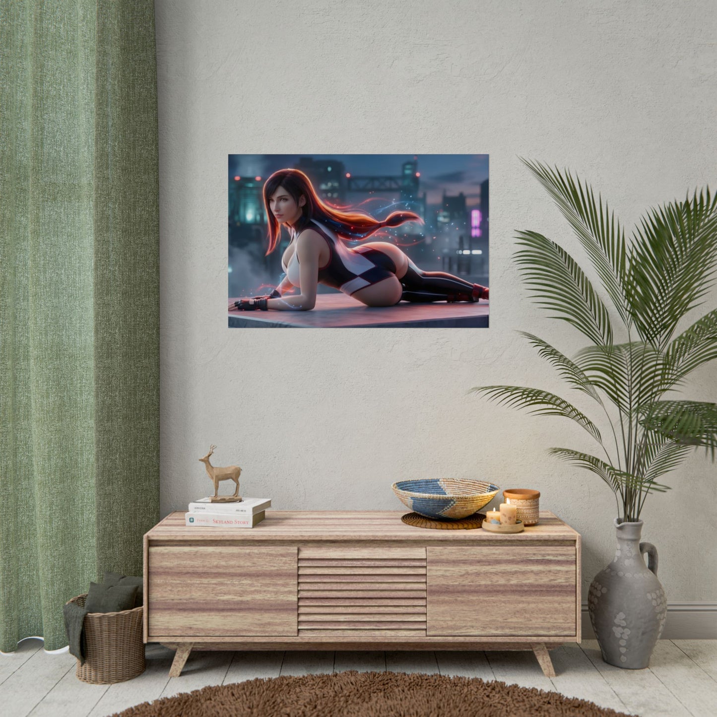 Tifa Lockhart Poster – Final Fantasy Wall Art Print, Gamer Decor