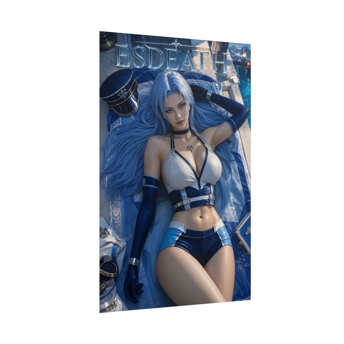 Esdeath Akame ga Kill Poster Anime Wall Art Manga Style Bedroom Room Decor