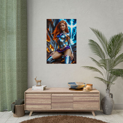 Starfire Poster – Stunning Heroine Wall Art Print for Bedroom or Office Decor