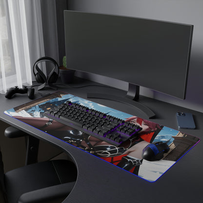 Килимок для столу Rosaria – світлодіодний RGB-підсвітлювальний килимок, ігровий комплект для дівчат з аніме Waifu