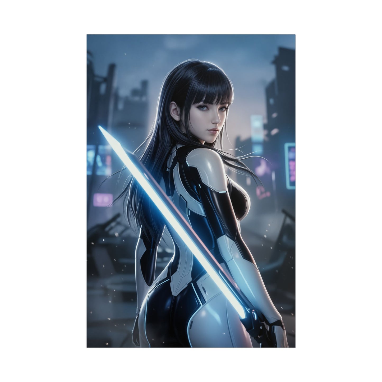 EVE Stellar Blade Art Print, Sci Fi Game Poster, Futuristic Girl Wall Decor, Gaming Room Setup, Gamer Gift Idea